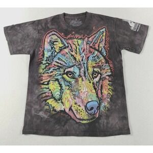 The Mountain Shirt Mens Small Multicolor‎ Fossil Rim Wolf Graphic Tee Dean Russo
